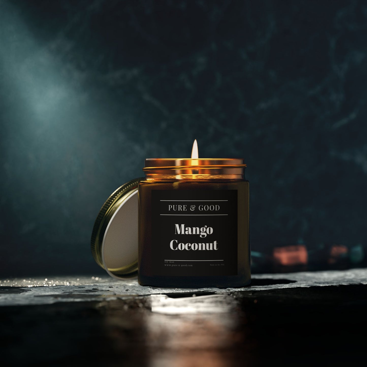 Mango Coconut Scented Candles (4 oz, 9 oz)