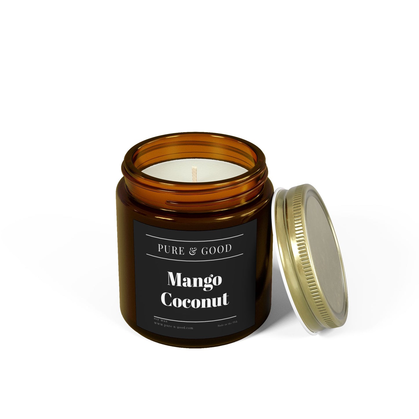 Mango Coconut Scented Candles (4 oz, 9 oz)