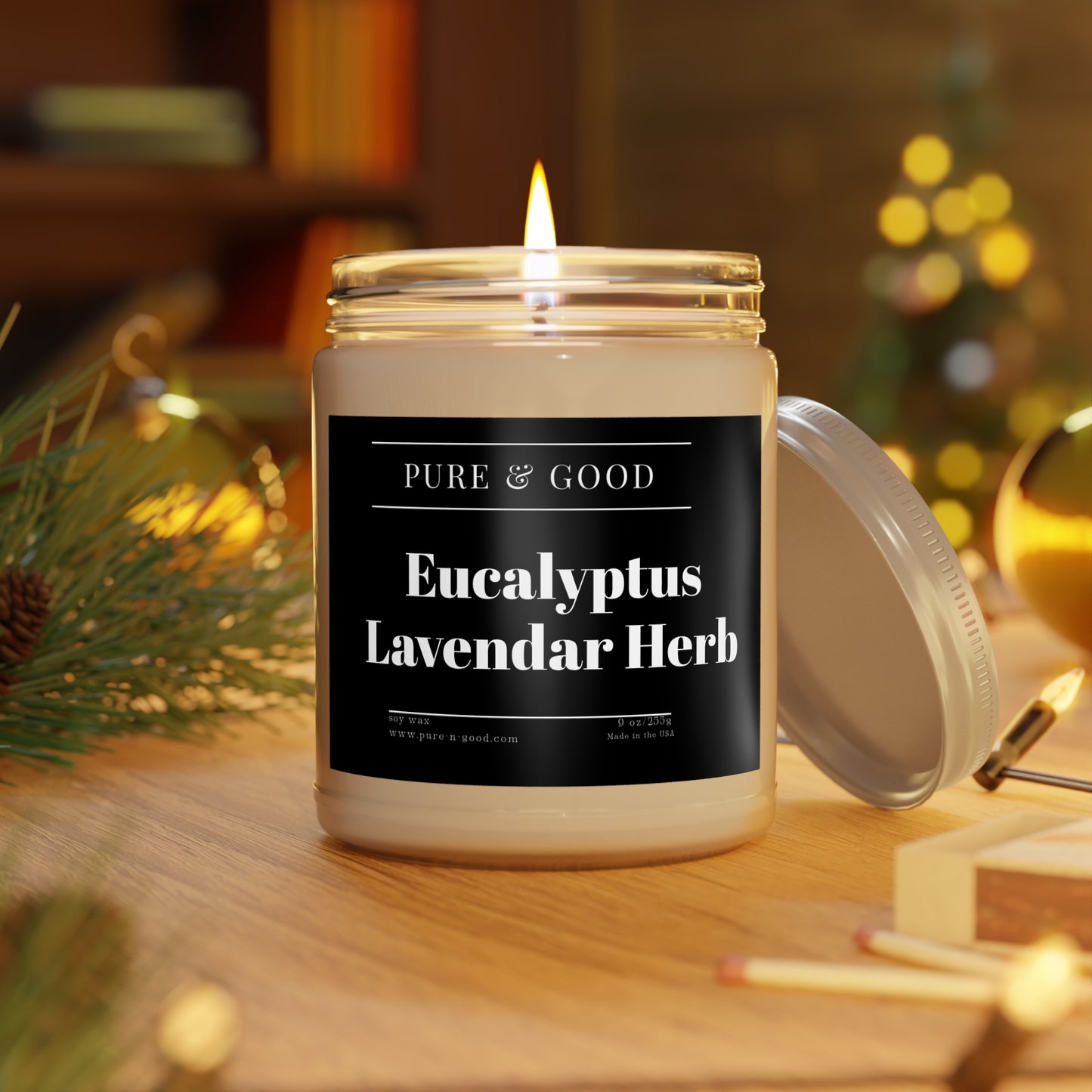 Eucalyptus Lavender Herb, Scented Candle, 9oz