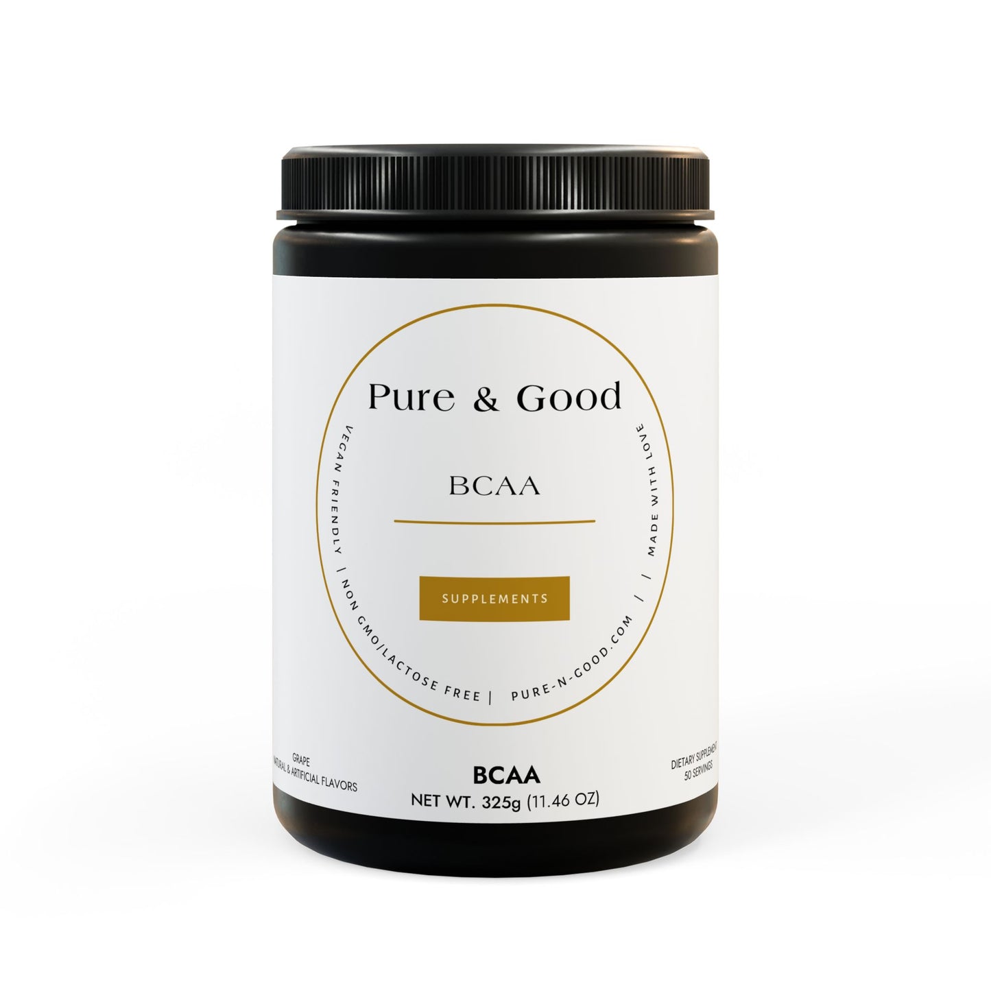 BCAA Supplement, Grape (325g, 11.46oz, 50 servings)