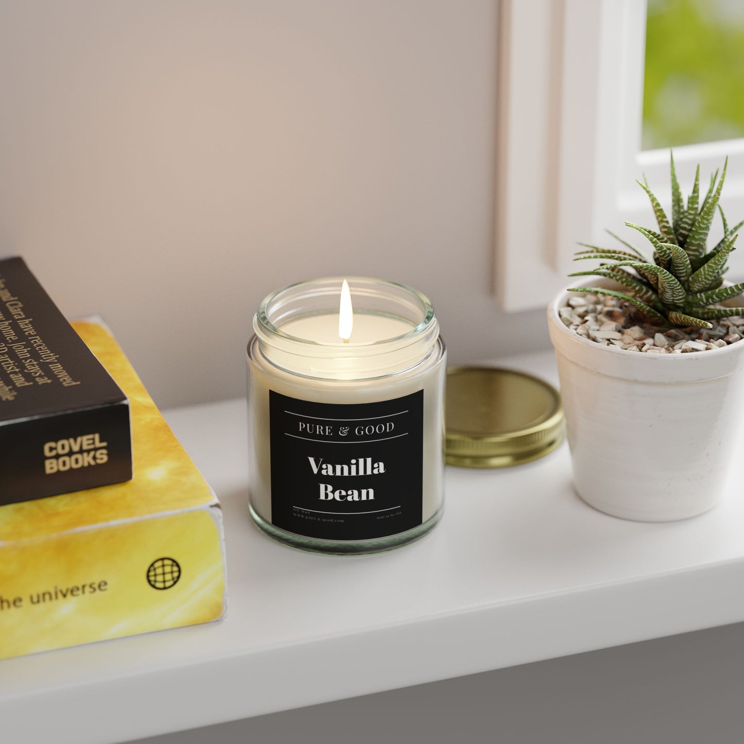 Vanilla Bean Scented Candle (4 oz, 9 oz)