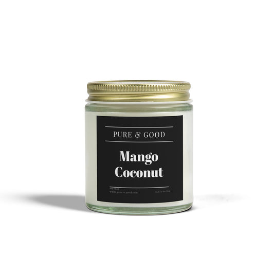 Mango Coconut Scented Candles (4 oz, 9 oz)