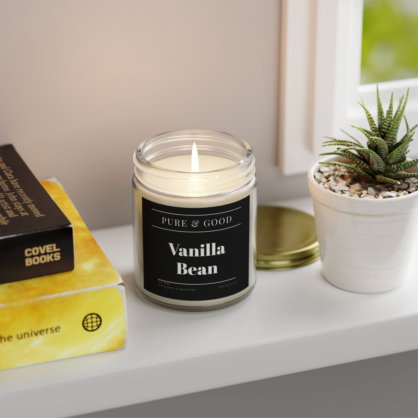 Vanilla Bean Scented Candle (4 oz, 9 oz)