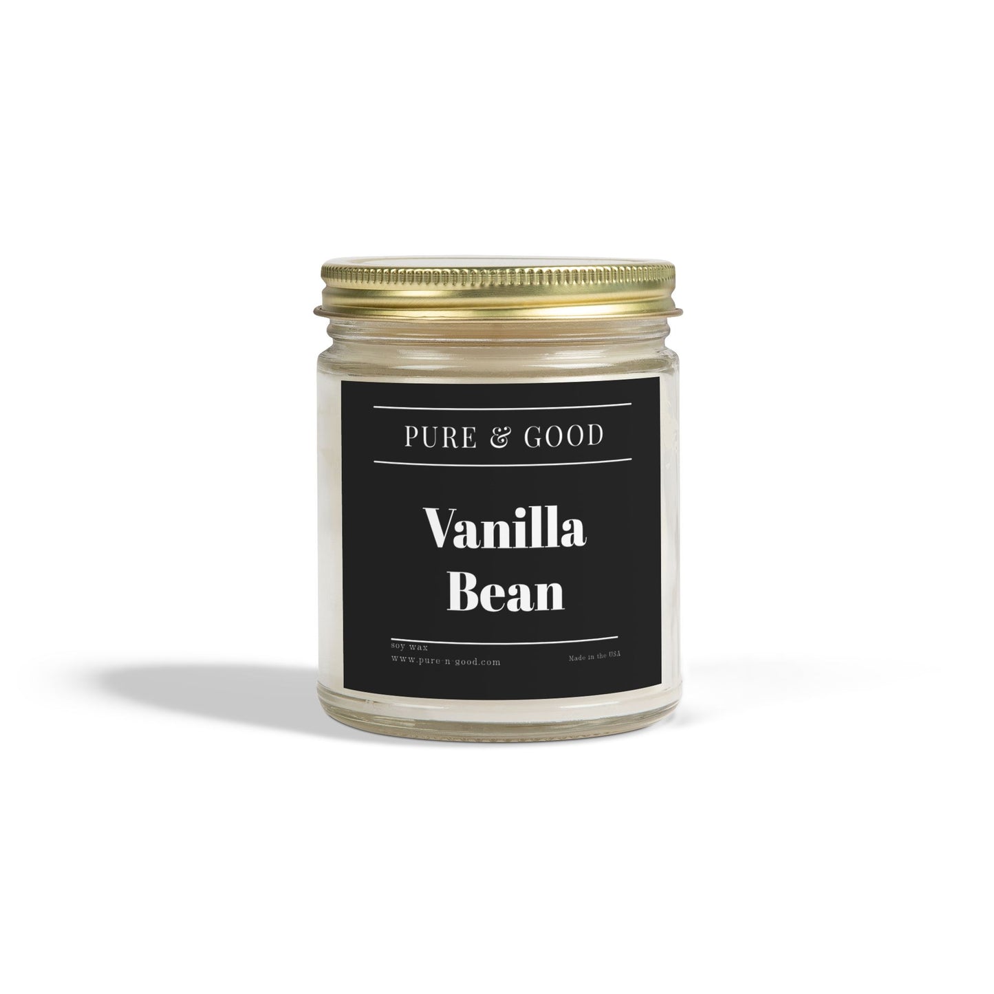 Vanilla Bean Scented Candle (4 oz, 9 oz)