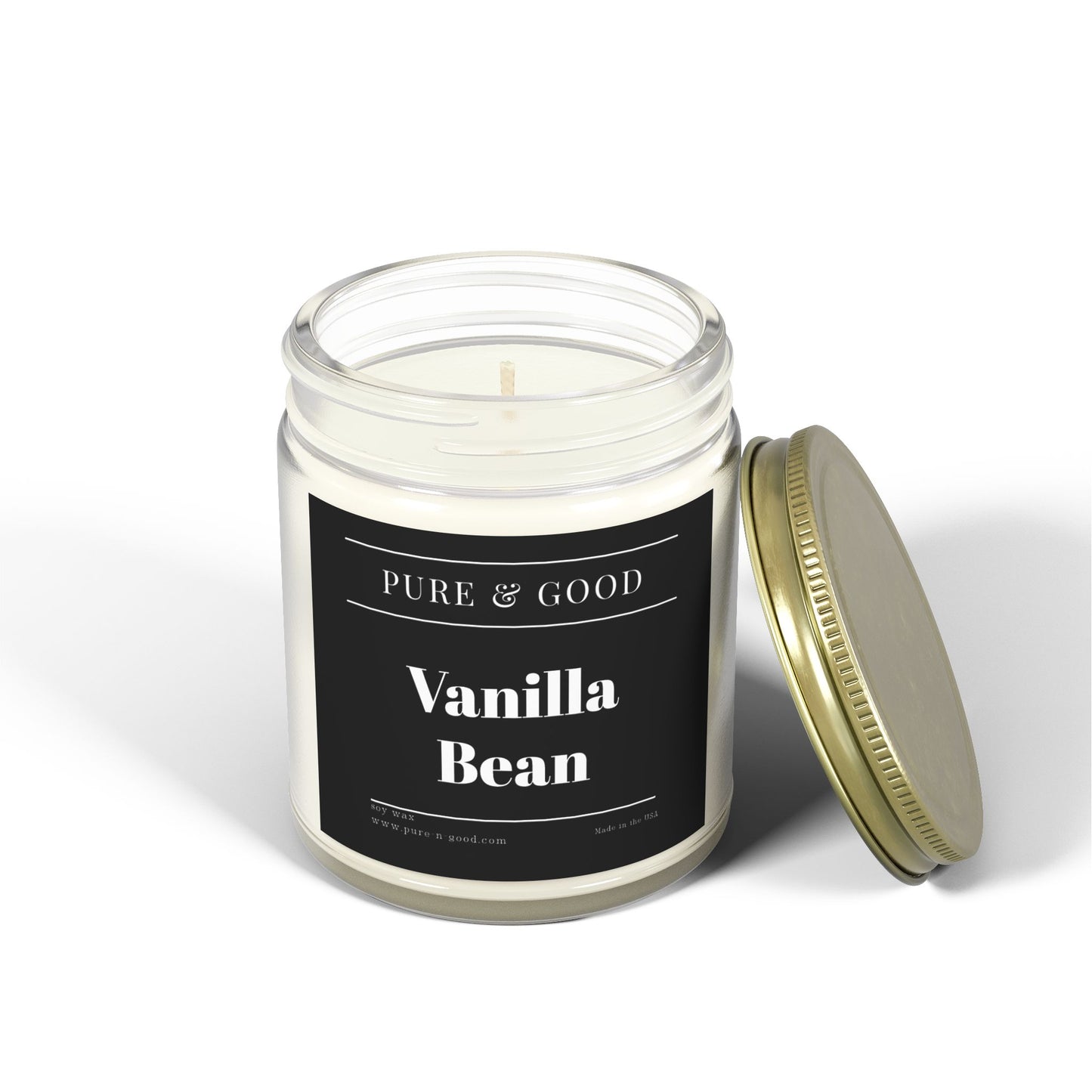 Vanilla Bean Scented Candle (4 oz, 9 oz)