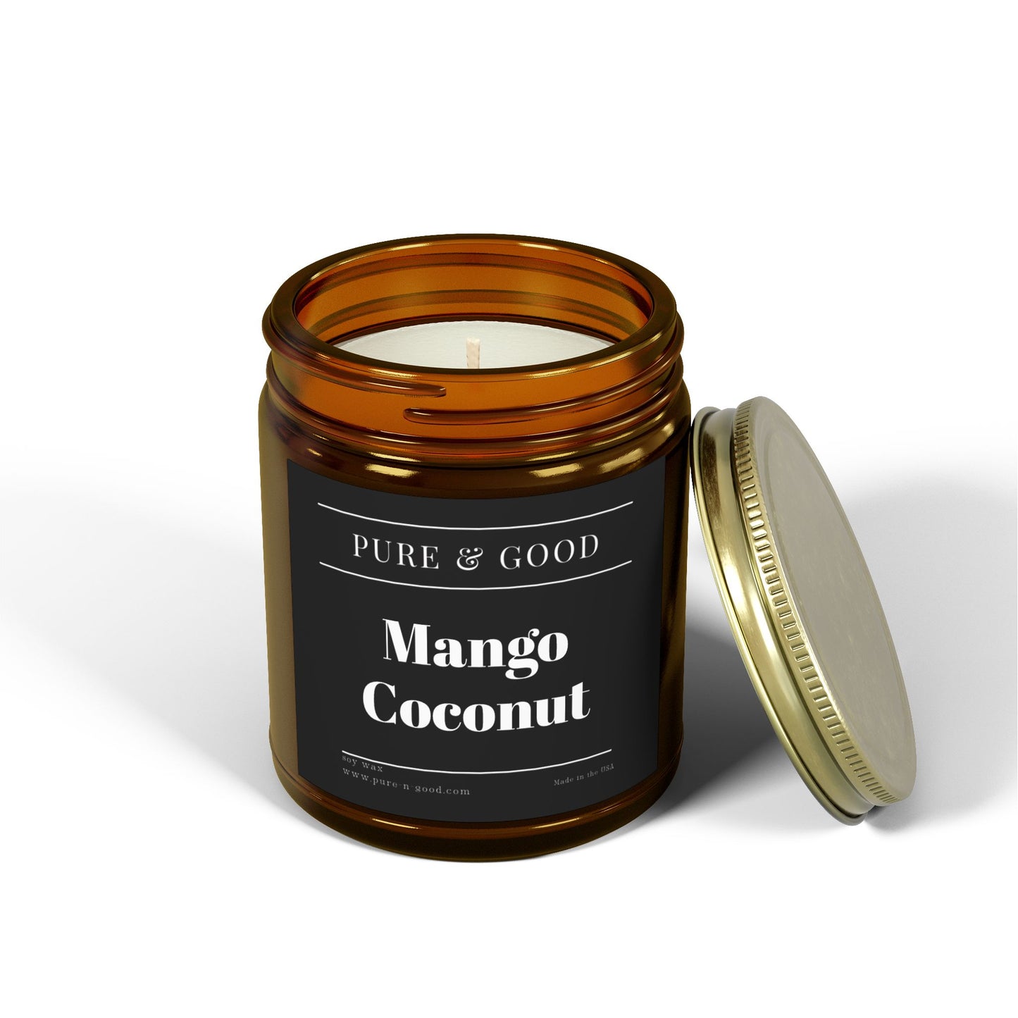 Mango Coconut Scented Candles (4 oz, 9 oz)