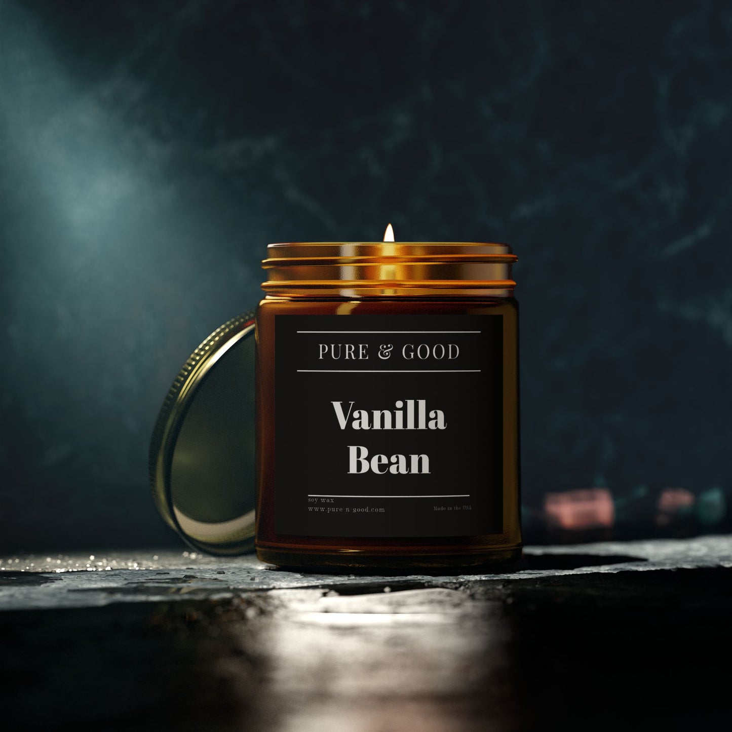 Vanilla Bean Scented Candle (4 oz, 9 oz)