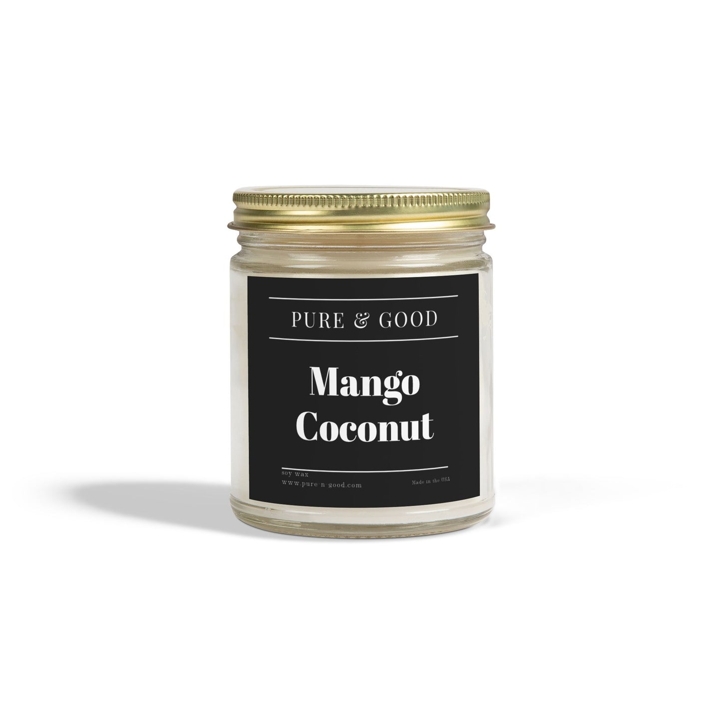 Mango Coconut Scented Candles (4 oz, 9 oz)